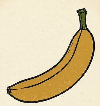 printed banana